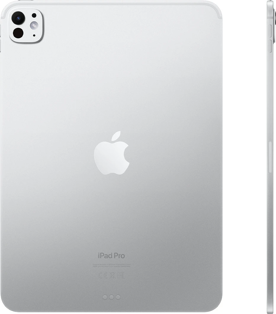 Apple iPad Pro 11 2024 Wi-Fi + Cellular 512GB Silver (MVW43) 2024 ОС: iPadOS 17 / Диагональ: 11