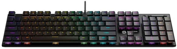Canyon Cometstrike GK-55 RGB ENG/UKR USB Black (CND-SKB55-US) (UA) Тип клавиш: механические;