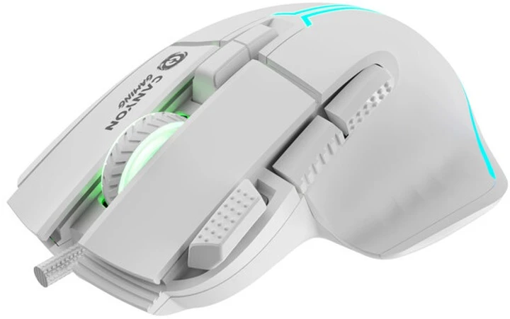 Canyon Fortnax GM-636 RGB USB White (CND-SGM636W) (UA) Тип подключения: проводное; Тип