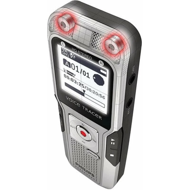 Philips DVT3100 2GB Silver Формат записи MP3 / WAV