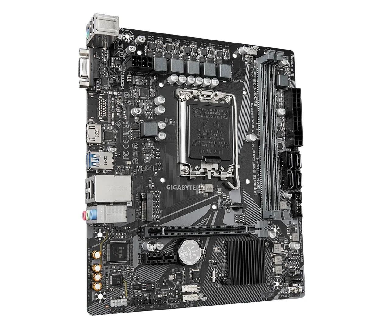 Gigabyte H610M H V3 DDR4 EU Конструкція силової частини: