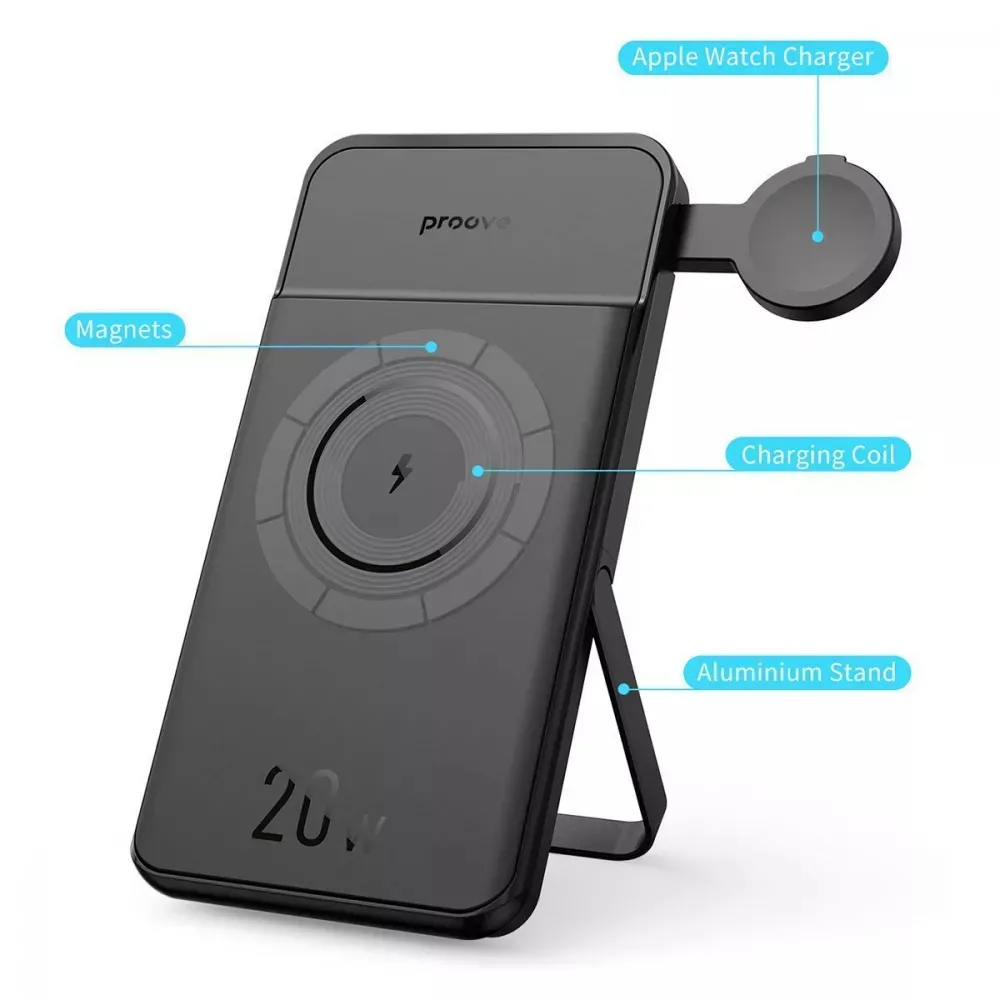 Proove Power Stand 2 in 1 20W 10000mAh (black) Бренд Proove