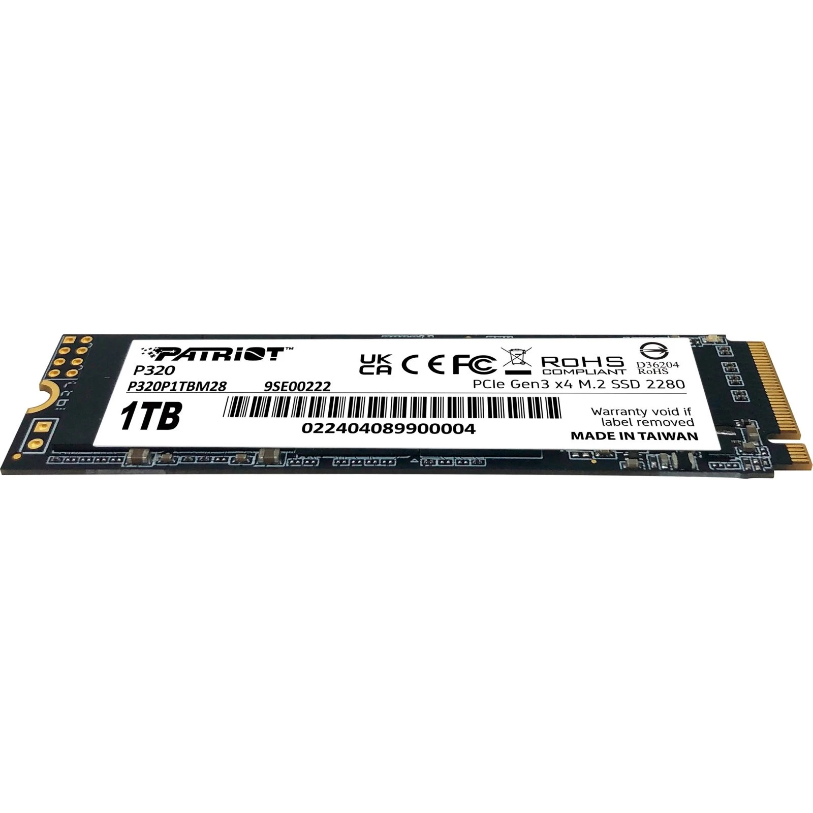 M.2 2280 1TB Patriot (P320P1TBM28) (UA) Тип накопителя: внутренний;