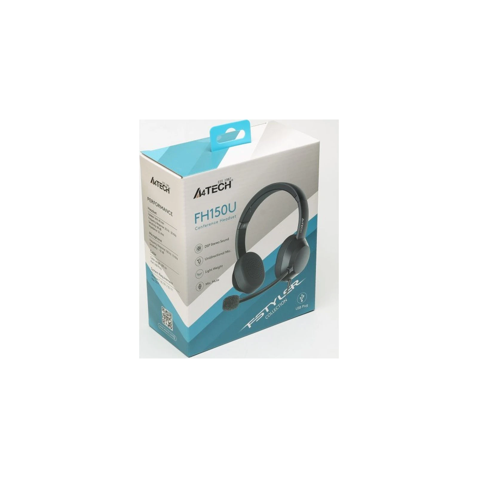 A4Tech FH150U Black (4711422004274) (UA) Тип VoIP телефонія та кол-центри