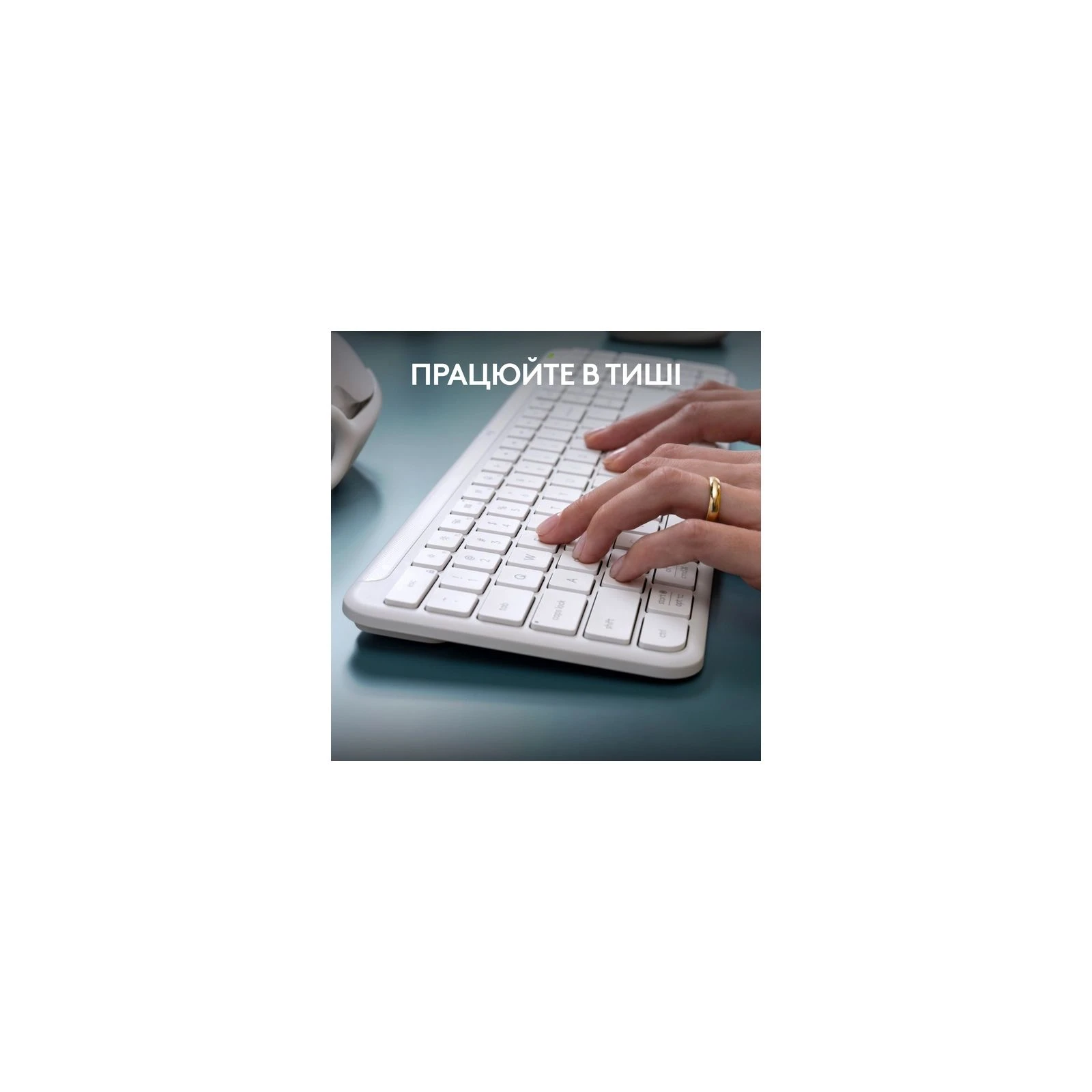 Logitech K950 Bluetooth/Wireless UA Off-White (920-012466) (UA) Формат клавіатури повнорозмірна