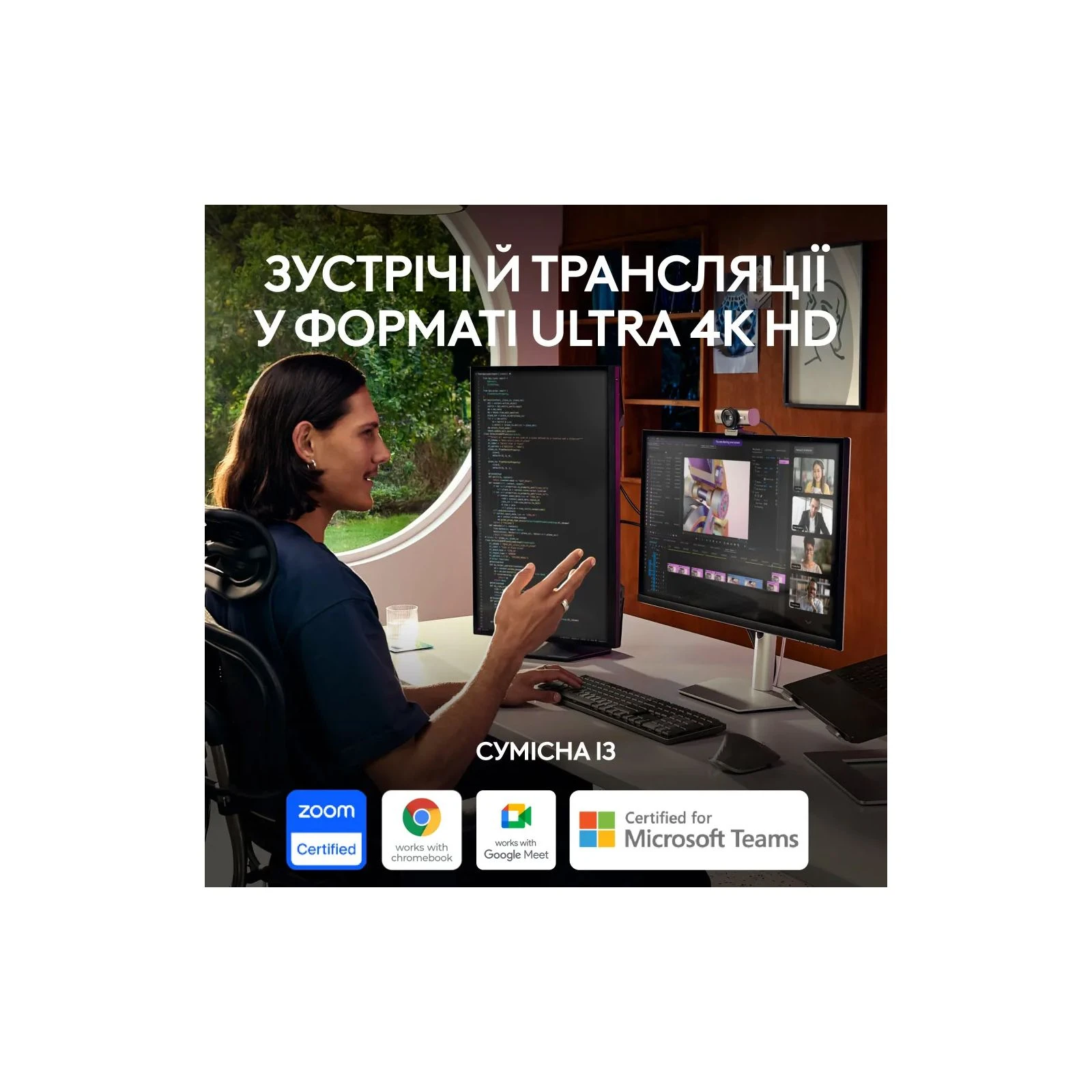 Логітеч МХ Бріо ЧК Графіте (960-001559) (UA) Кріплення прищіпка