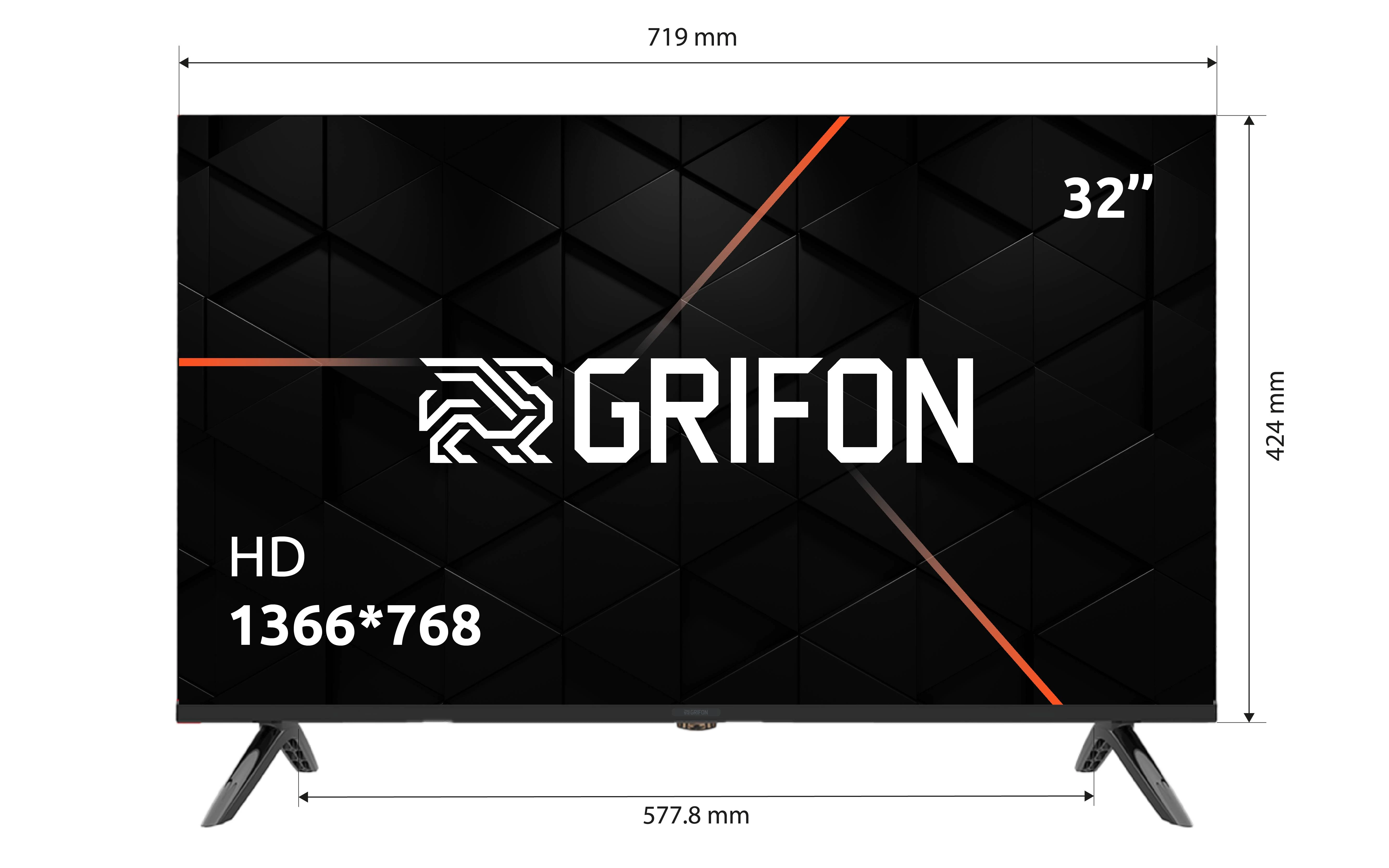 Grifon Nova NV32HSB Цифровий тюнер: DVB-T / T2 / C / S / S2; VESA: 100 х
