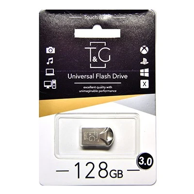 USB3.0 128GB T&G 106 Metal Series Silver (TG106-128G3) Інтерфейс: USB 3.0; Об'єм пам'яті: 128