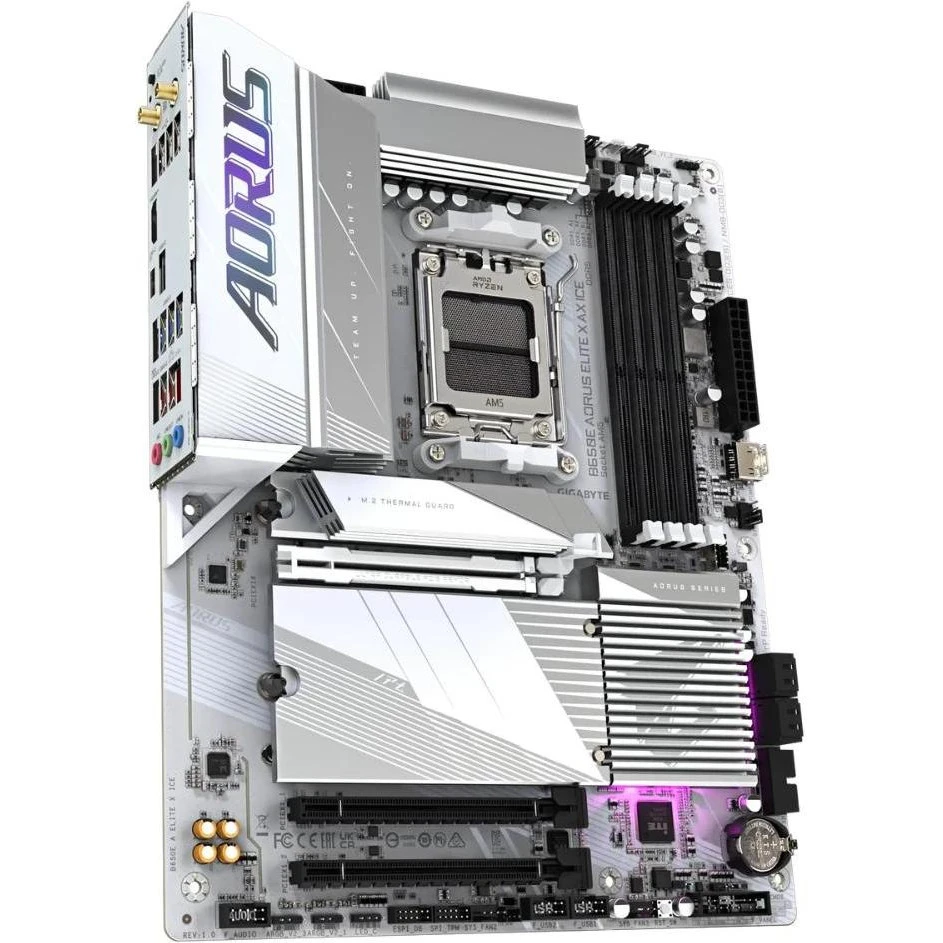 Материнська плата GIGABYTE B650E AORUS ELITE AX ICE (B650E_A_ELITE_X_ICE) (UA) Бренд: GIGABYTE; Тип роз'єму CPU: Socket AM5;