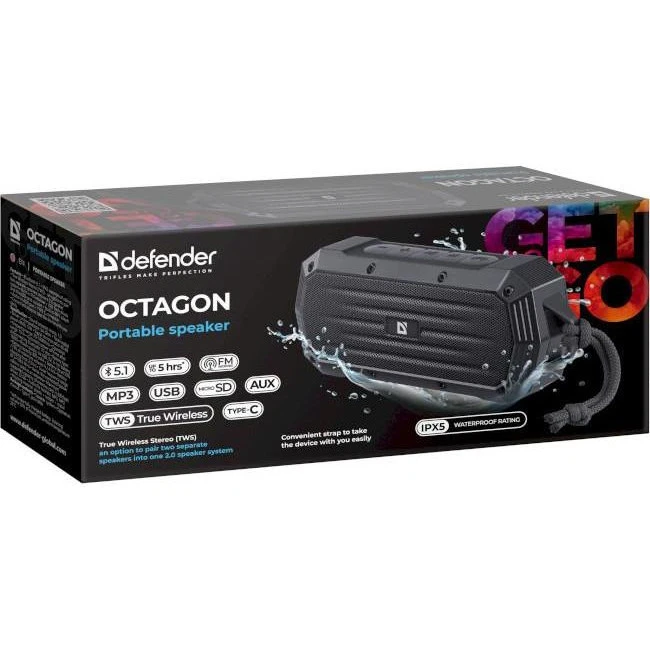 Defender Octagon Black (65039) (UA) Установка универсальная