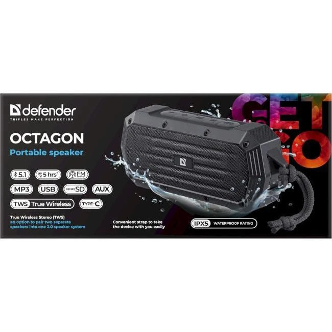 Defender Octagon Black (65039) (UA) Бренд Defender