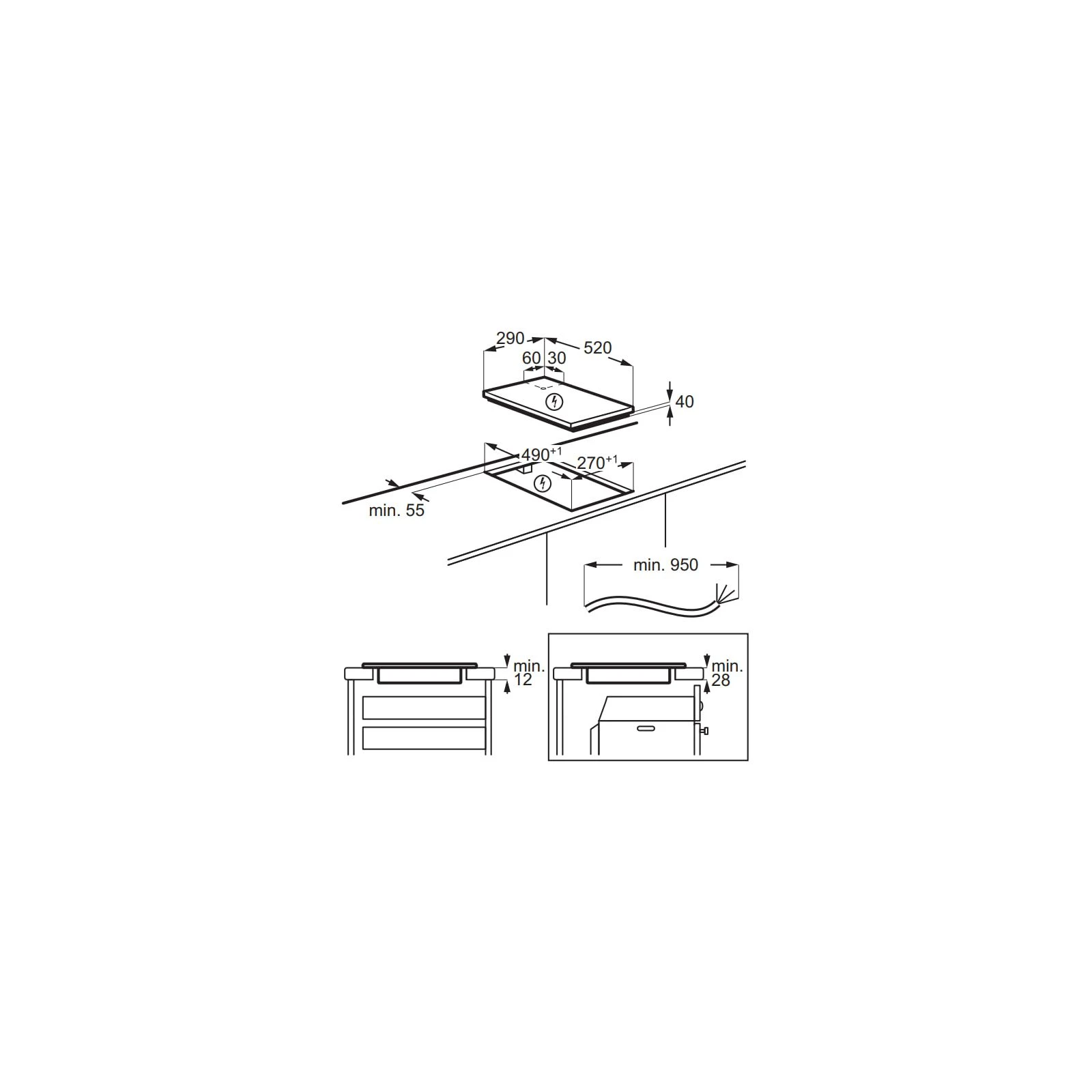 Electrolux LHR3233CK (UA) Тип поверхні: електрична; Тип