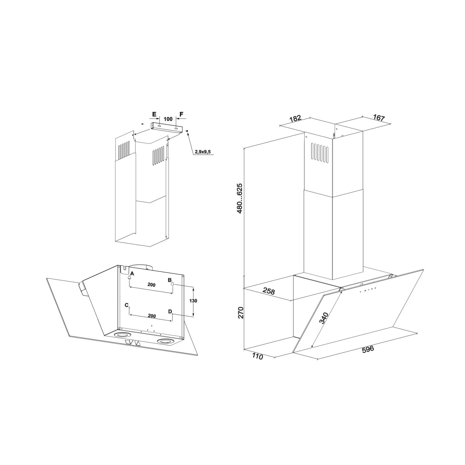 Eleyus CRISTAL 1000 LED 60 WH (UA) Тип: похила; Тип монтажу: