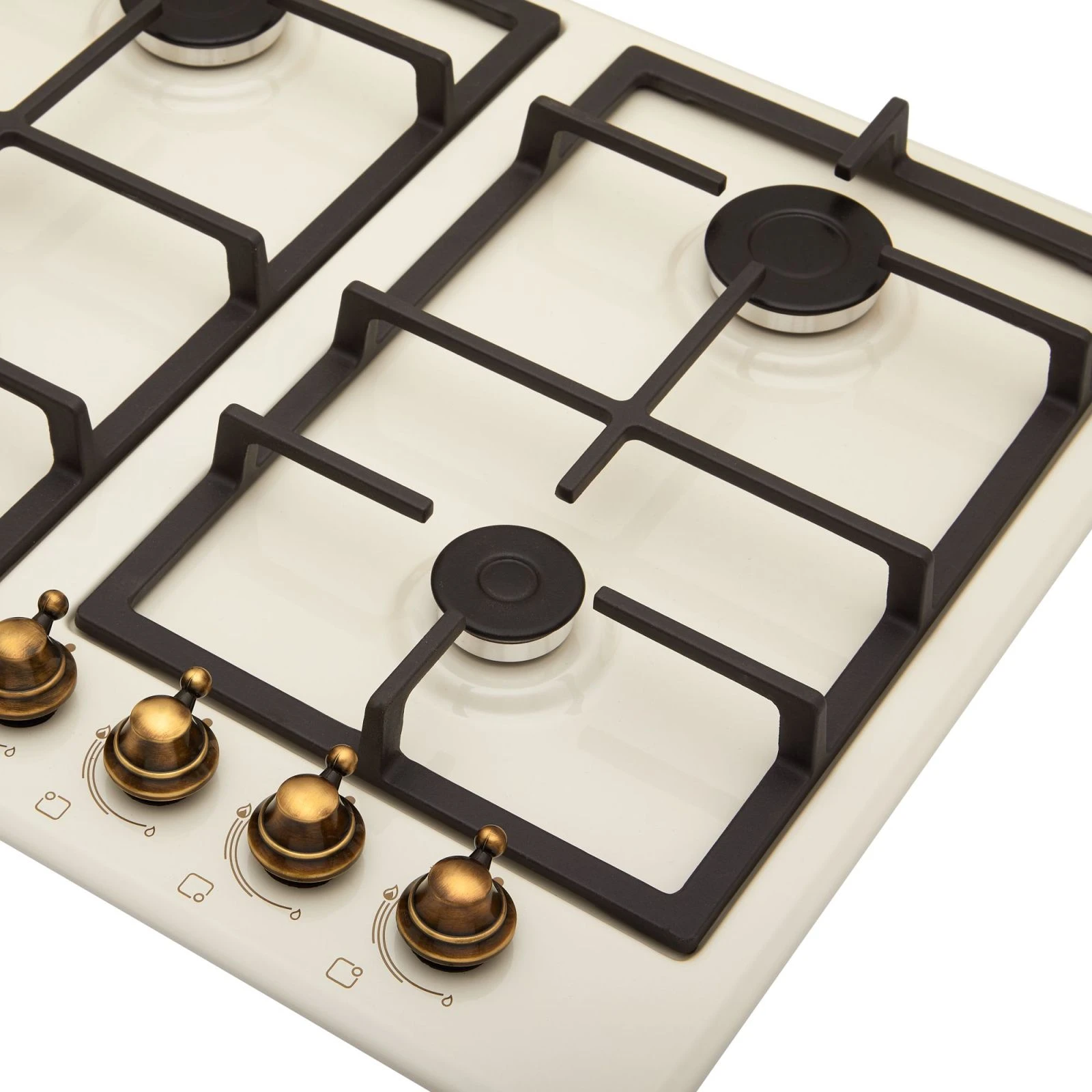 Eleyus SILVA 60 BG+RB CWF (UA) Діаметр і потужність конфорок Задня ліва 1.7 кВт, Задня права 1.7 кВт, Передня ліва 2.6 кВт , Передня права 1 кВт