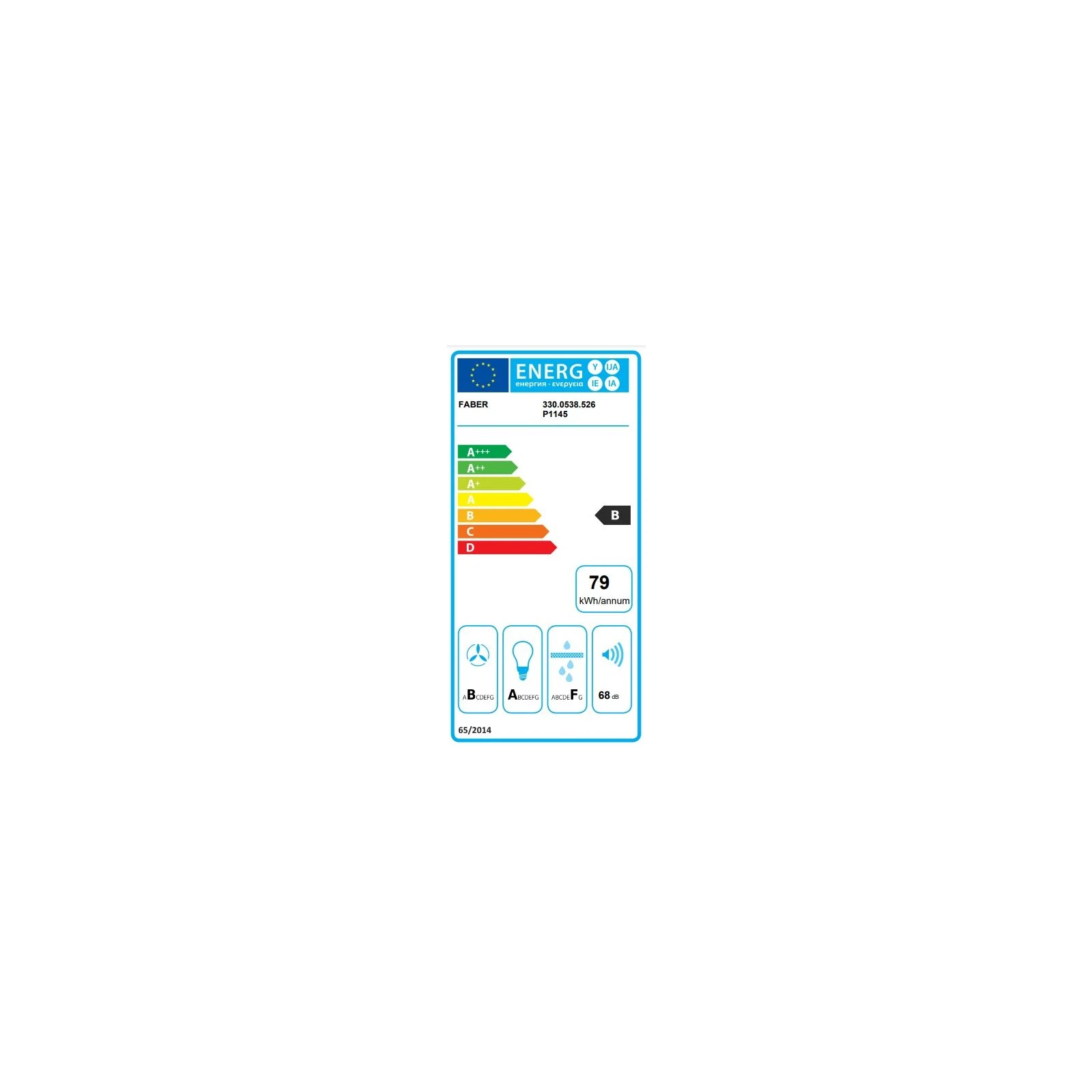 Faber Steelmax Ev8 Led Bk A80 (330.0538.526) (UA) Тип: наклонная; Тип монтажа: