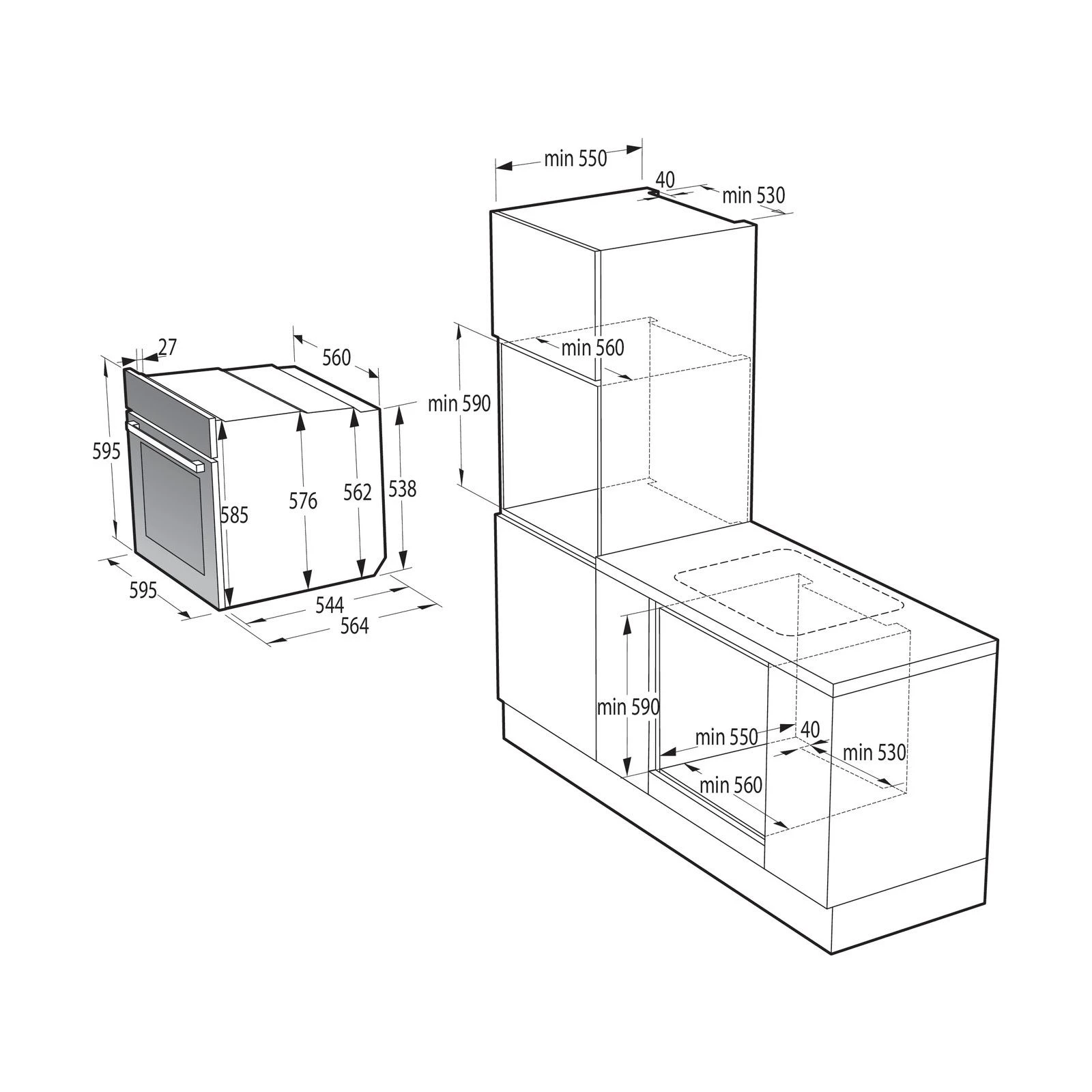 Gorenje BO6735E02X (UA) Тип: електричний; Управління: