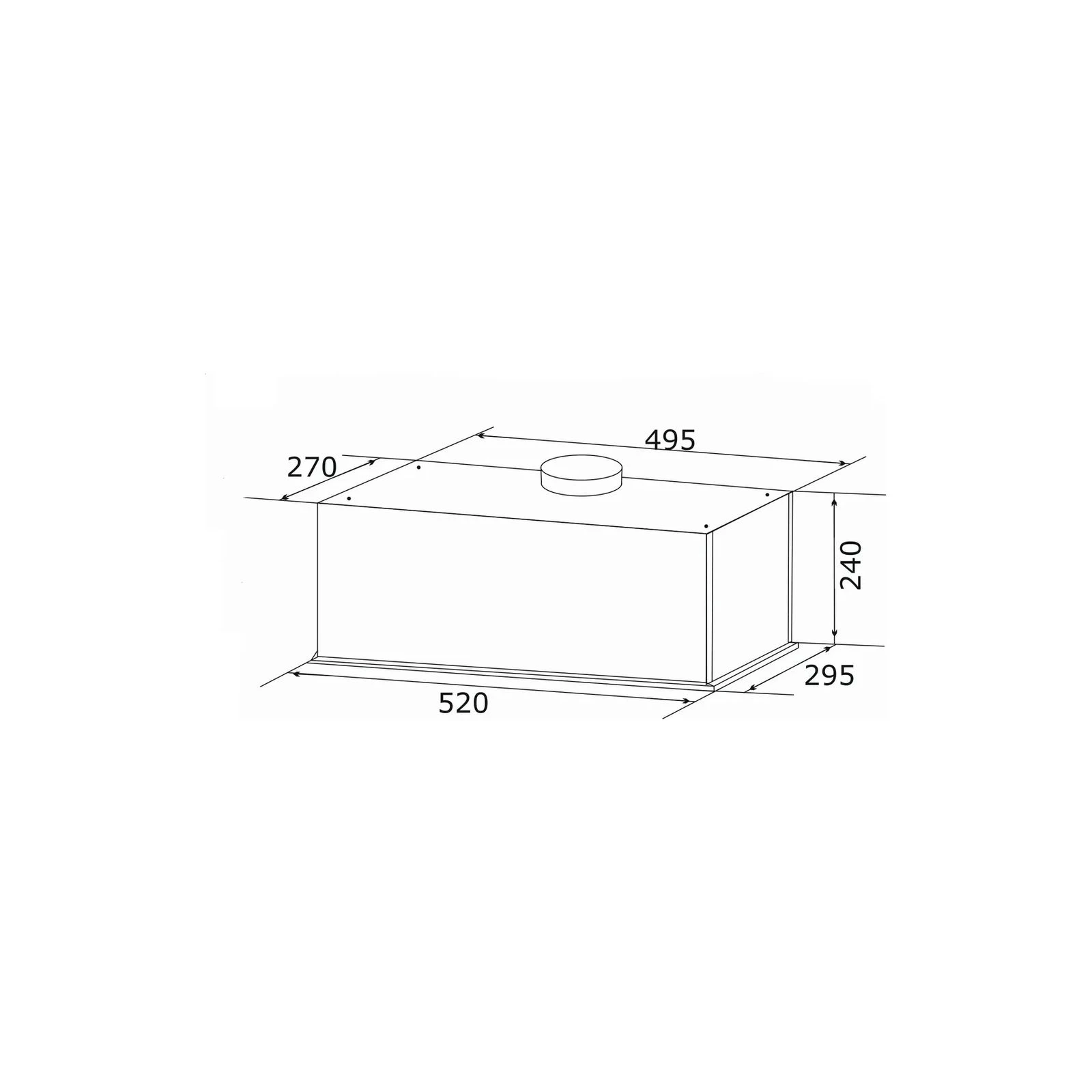 GRANADO Palamos 4613-1200 White glass (GCH4613120055) (UA) Тип: встраиваемая; Тип монтажа: в