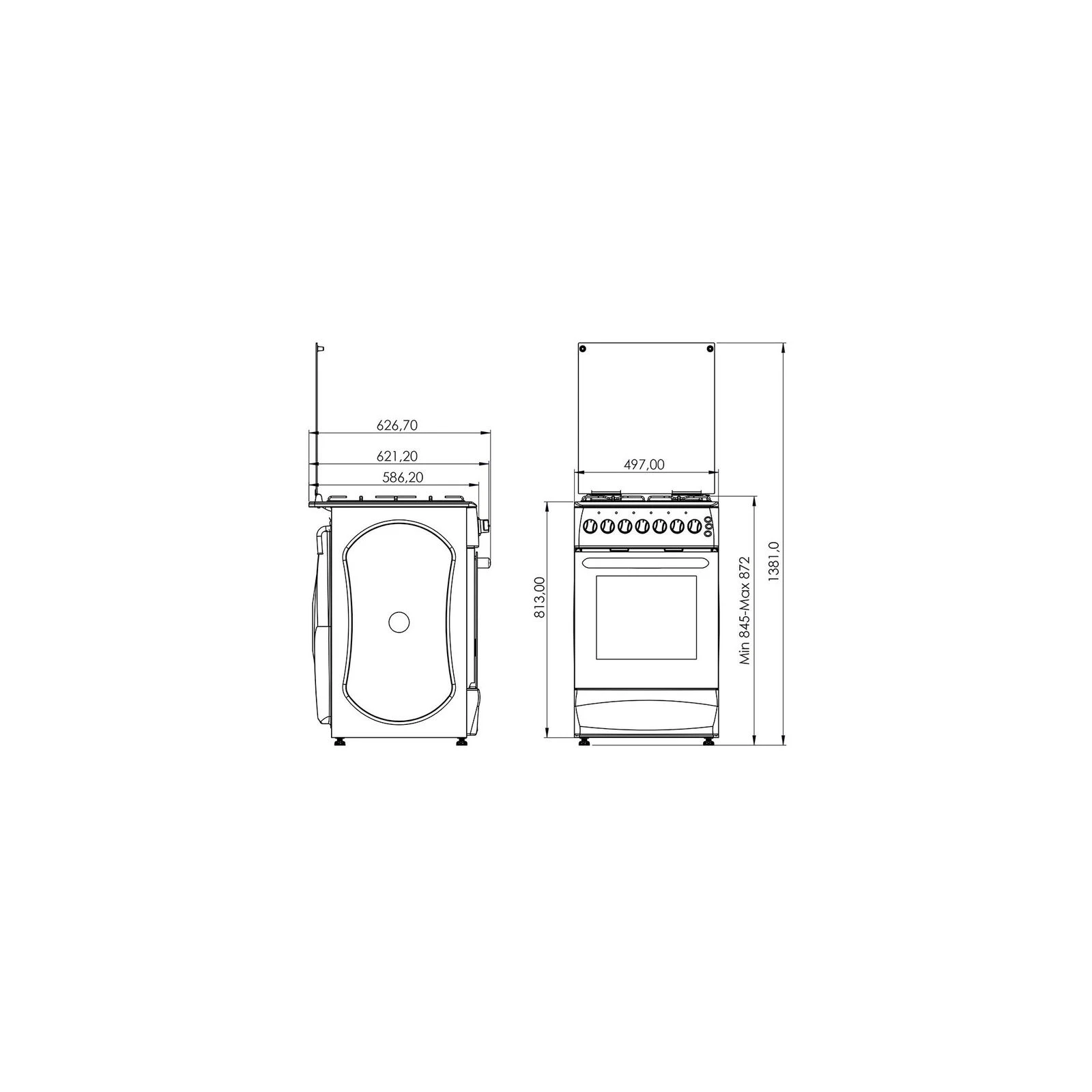 Grunhelm GFM5611W (UA) Тип: комбінована (газ+електро);