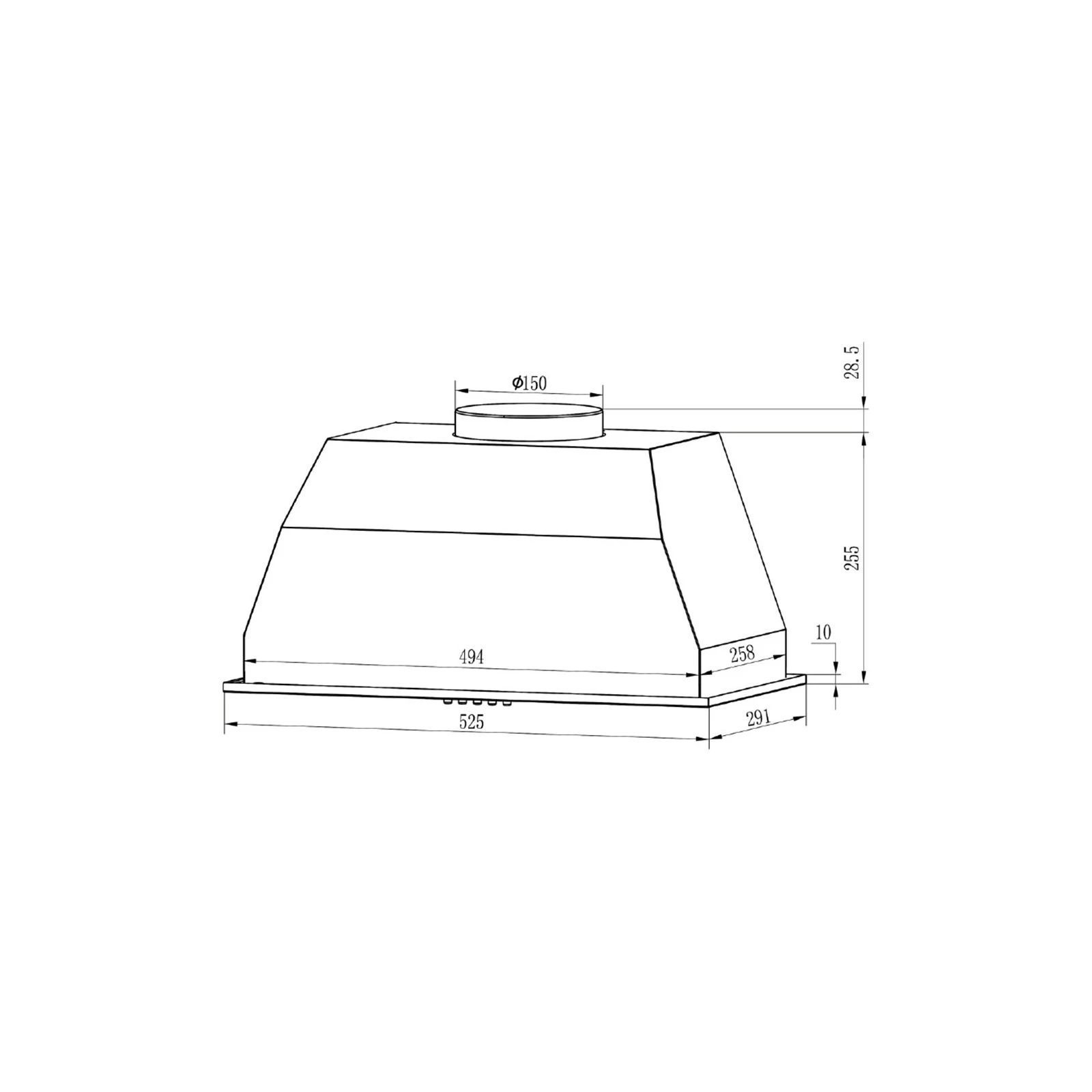 Grunhelm GVC 020 W (UA) Тип: вбудована; Тип монтажу: у