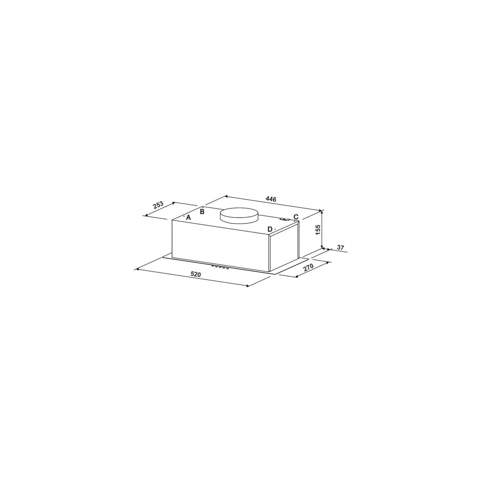 Jantar BILT 650 LED 52 WH (UA) Тип: встраиваемая; Тип монтажа: в