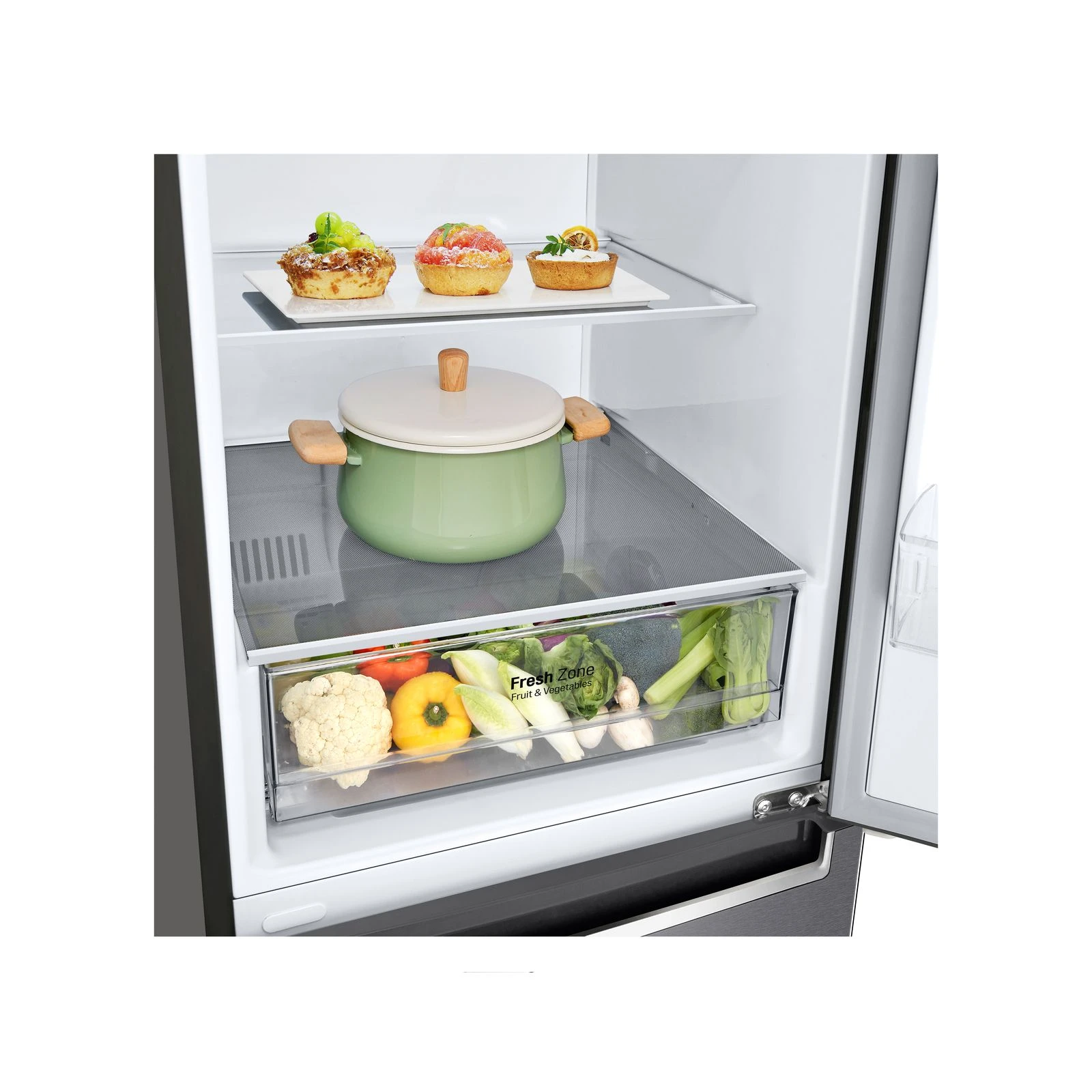 LG GC-B509SLCL Система розморожування No Frost холодильне+морозильне відділення