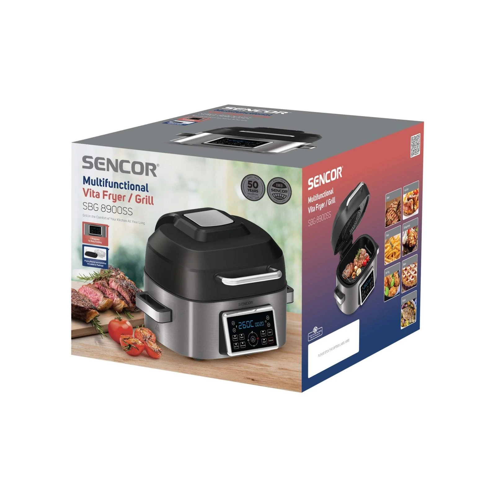 Мультипечь Sencor SBG8900SS (UA) Управление: сенсорное; Тип