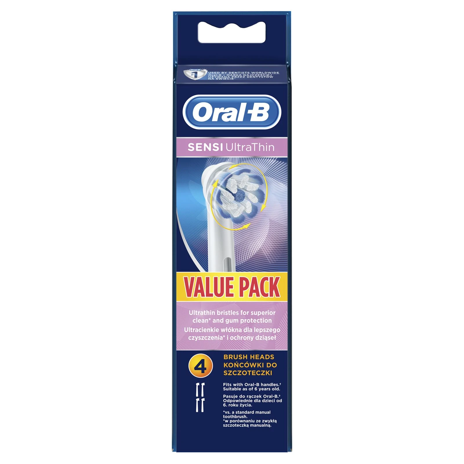 Насадка для зубной щетки Oral-B Sensitive Clean EB60 (4) (UA) Тип насадки: насадка для