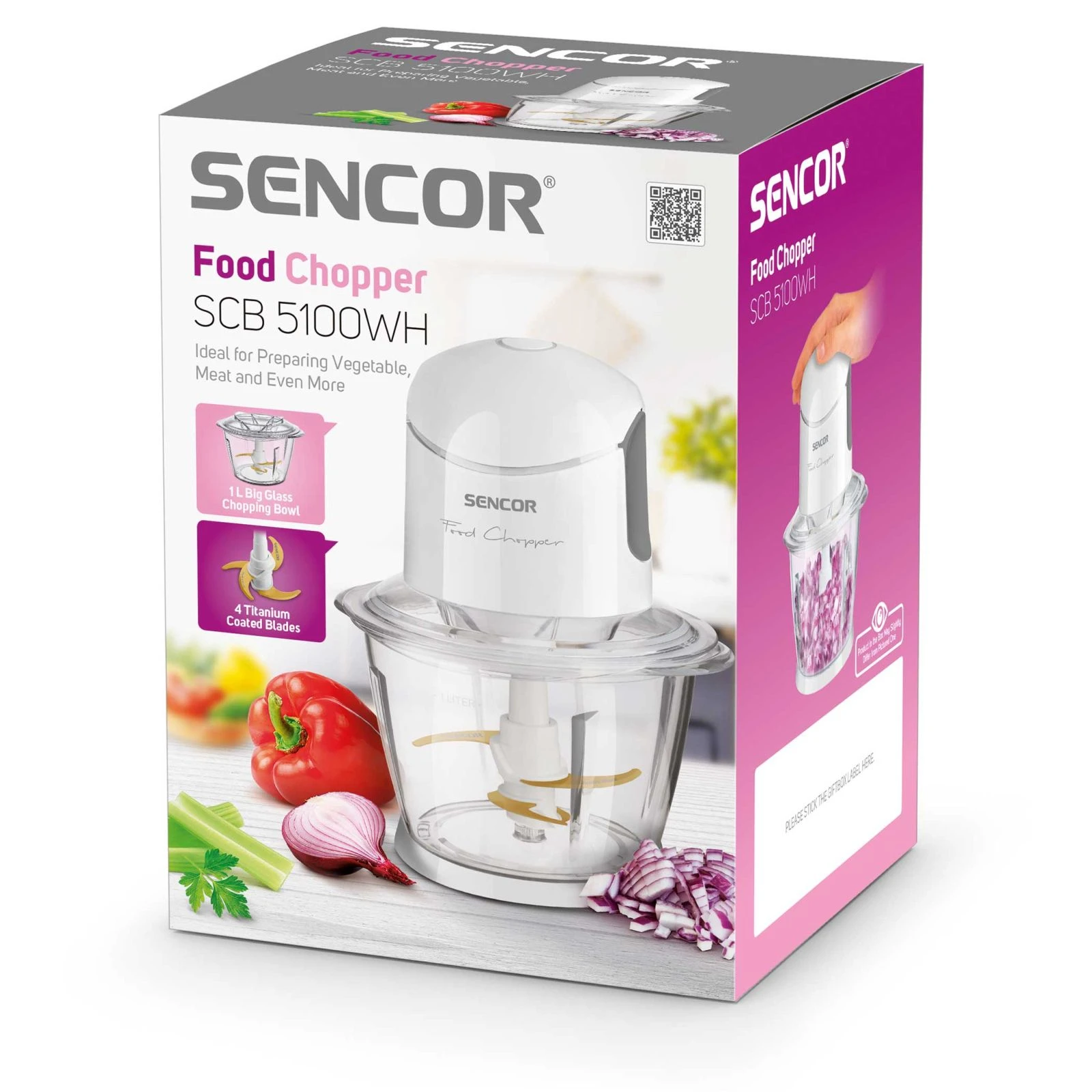 Sencor SCB5100WH (UA) Потужність: 500 Вт; Місткість