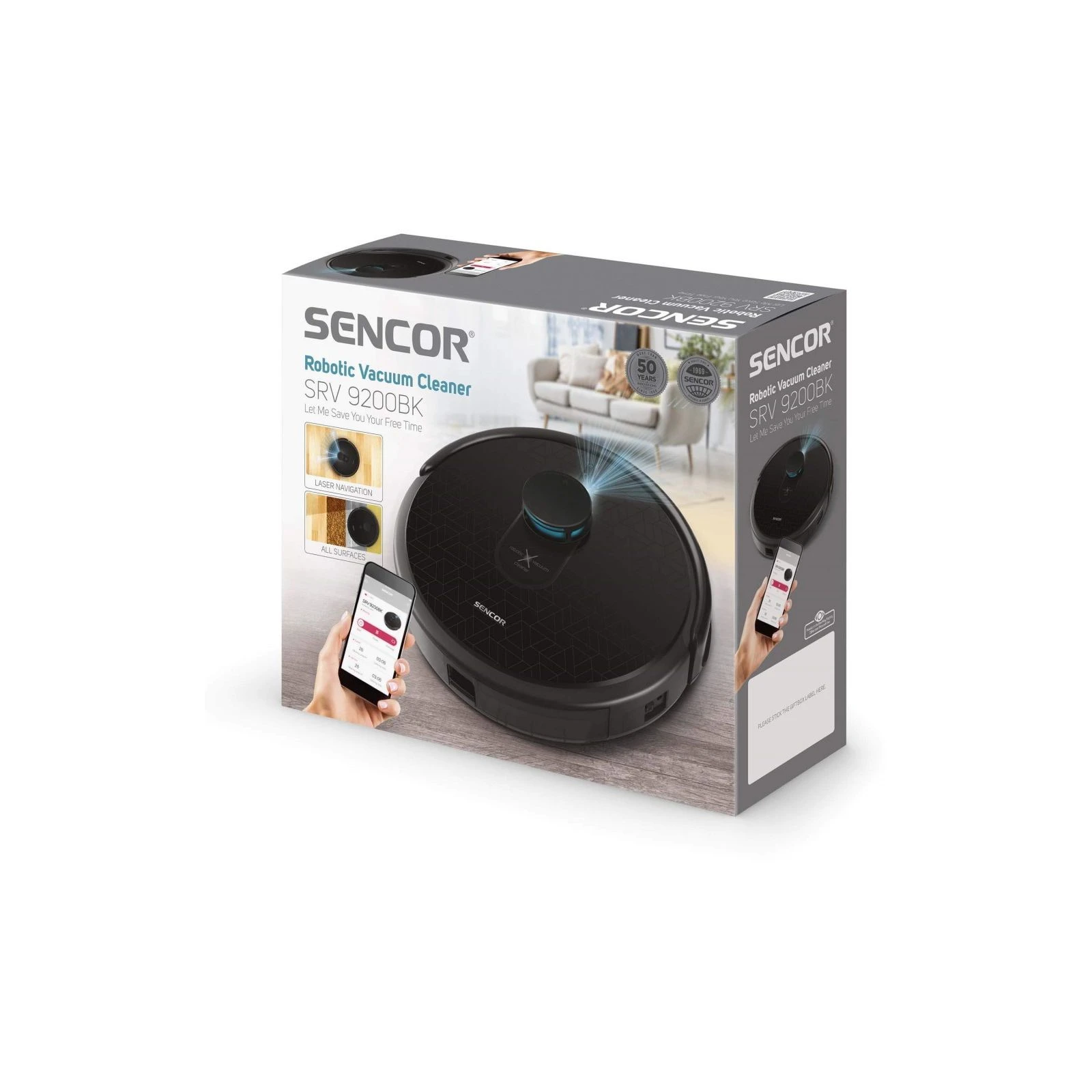 Sencor SRV9200BK (UA) Тип пилососу: робота; Тип