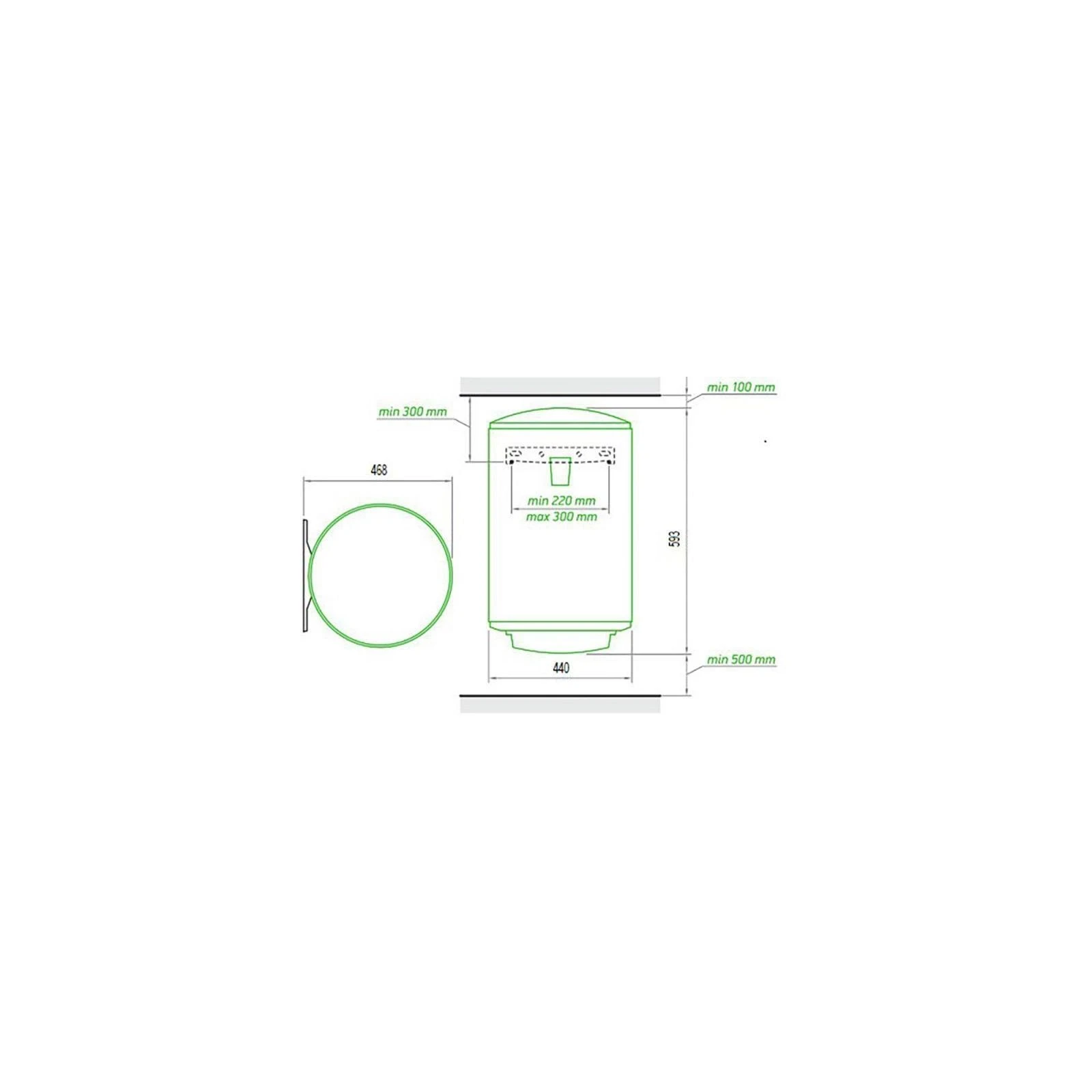 Tesy SIMPATECO 80 (UA) Форма бойлера: цилиндрическая;