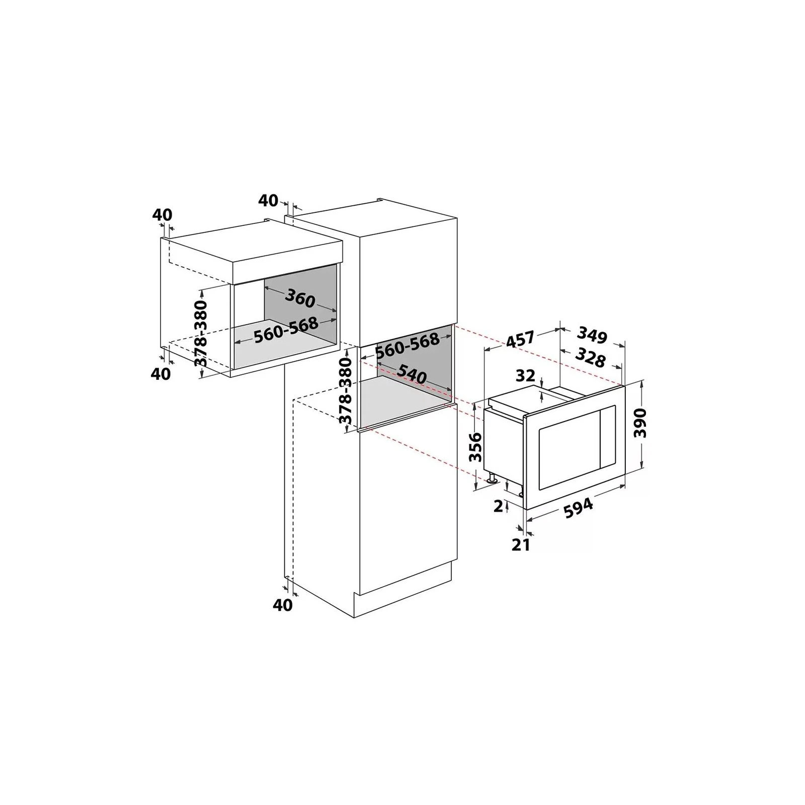 Whirlpool WMF200G (UA) Тип: із грилем; Спосіб