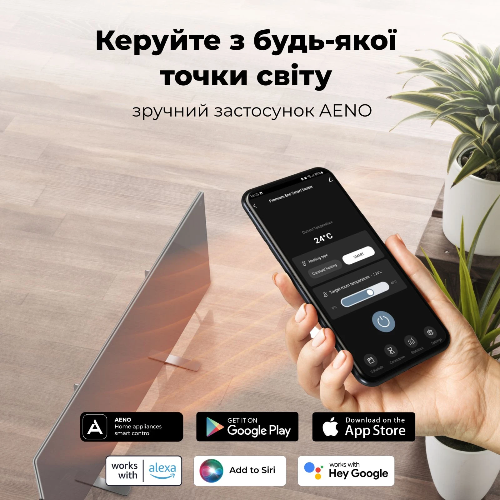 AENO AGH0005S (UA) Площа обігріву 30 кв.м