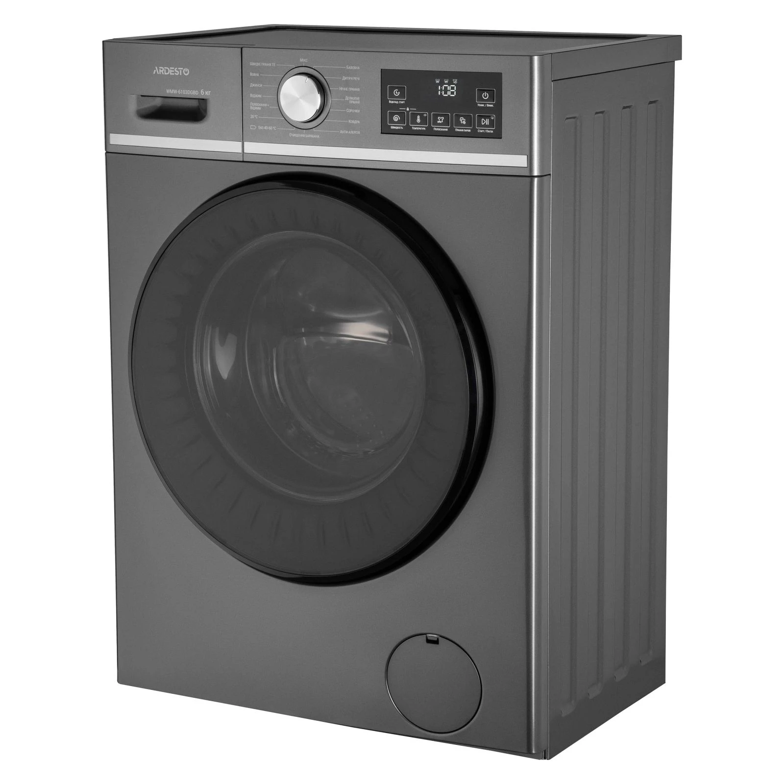 Ardesto WMW-6103DGBD Максимальна швидкість віджимання, об/хв 1200 об/хв
