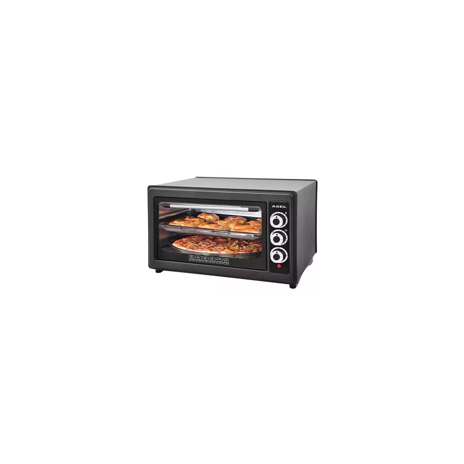 ASEL AF 33-23 BLACK (UA) Мощность: 1300 Вт; Объем духовки: 33
