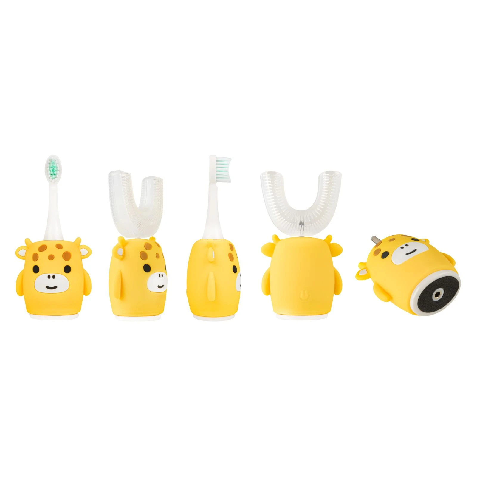 Электрическая зубная щетка AHealth KIDS SONIC SMILE 2 Yellow (AHkss2y) (UA) Количество съемных насадок 3