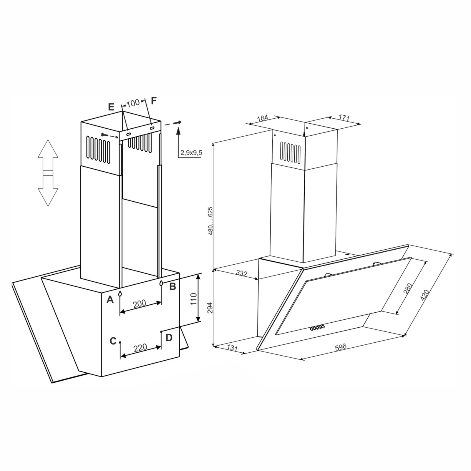 Eleyus ACCENT 1000 LED 60 BL (UA) Тип похила