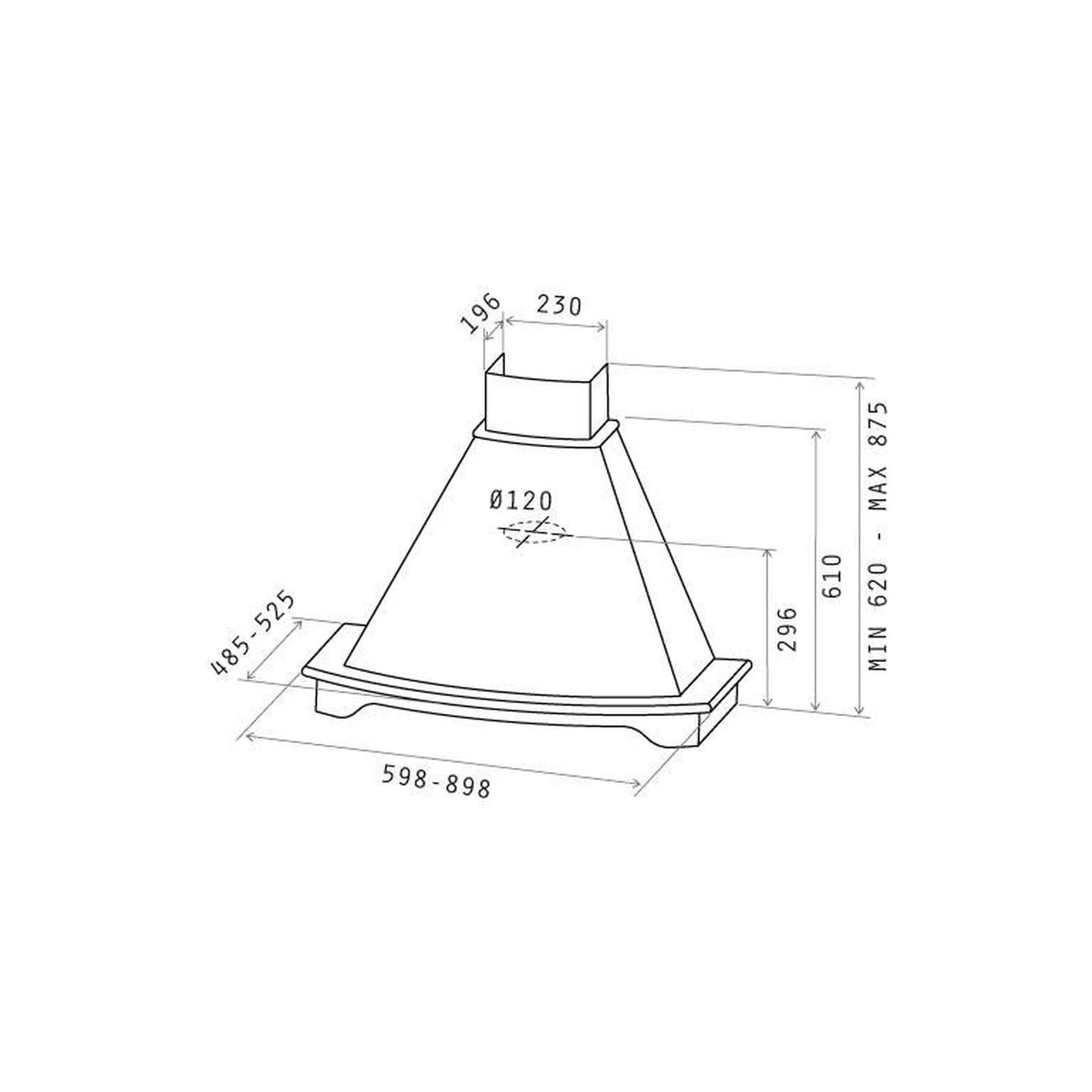 Elica CORALINE WH/A/90 T.GREZZO (UA) Тип купольна