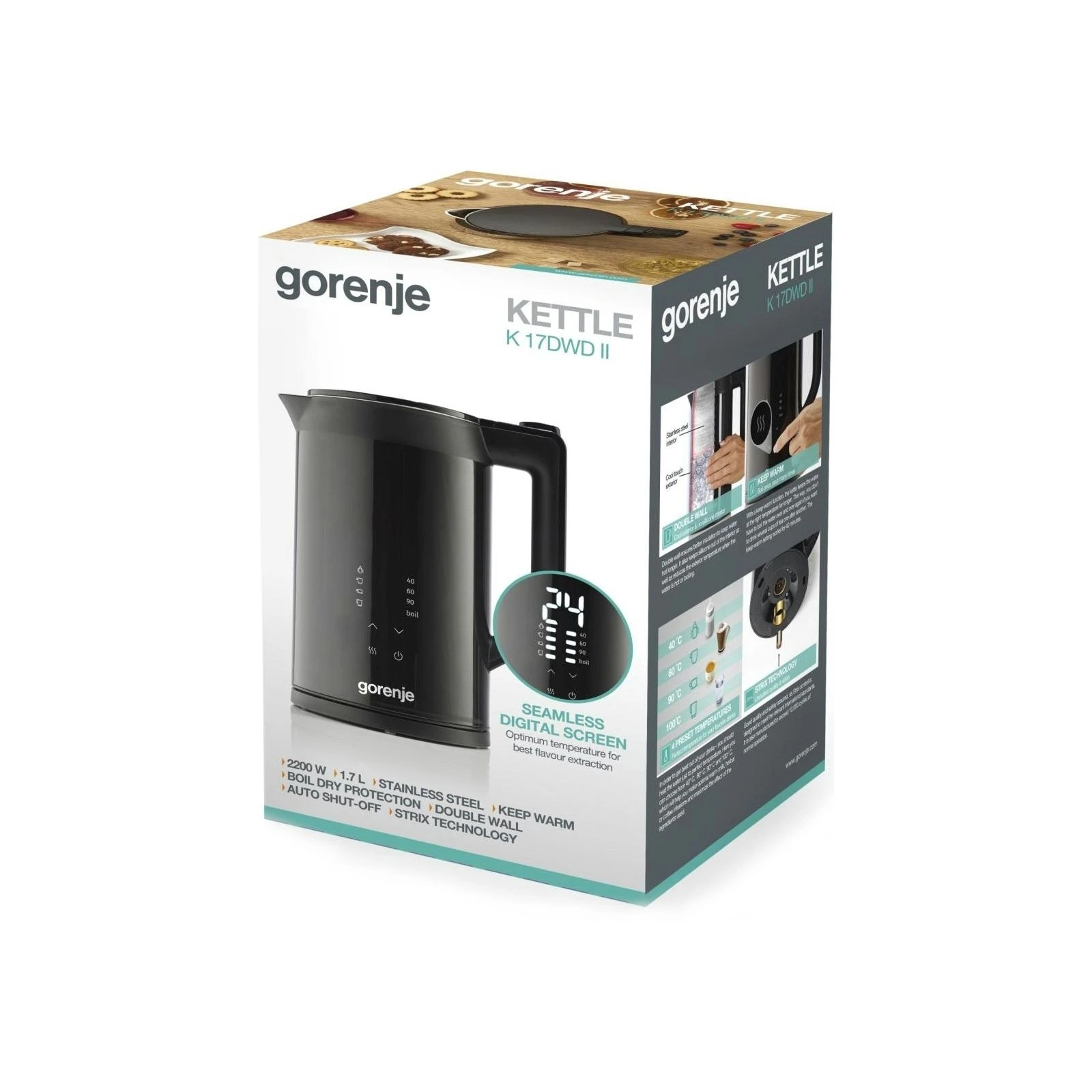Gorenje K17DWDII Об'єм 1.7 л