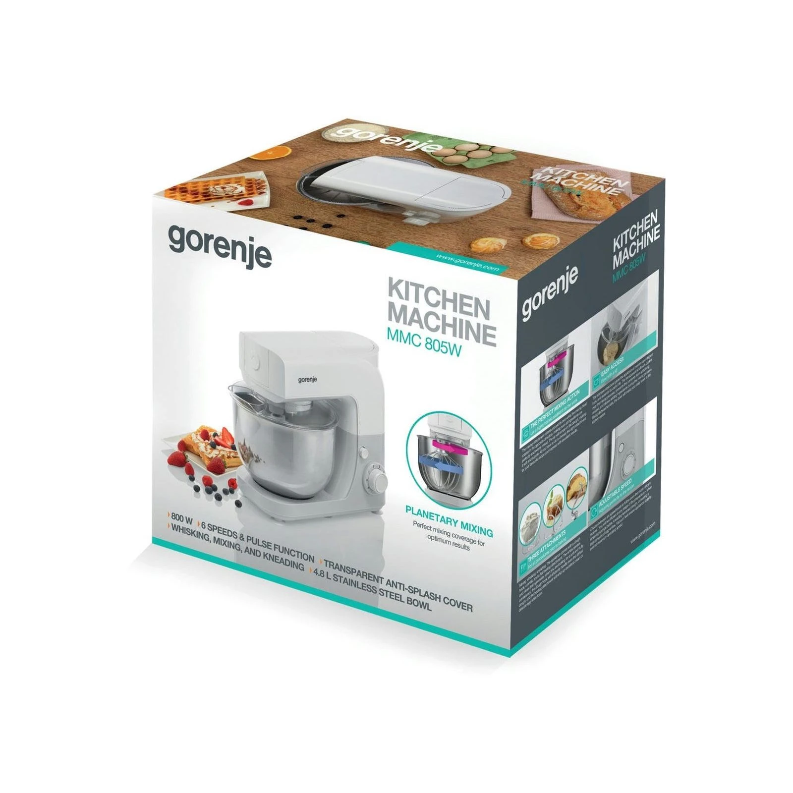 Gorenje MMC805W (UA) Тип: кухонна машина; Потужність: