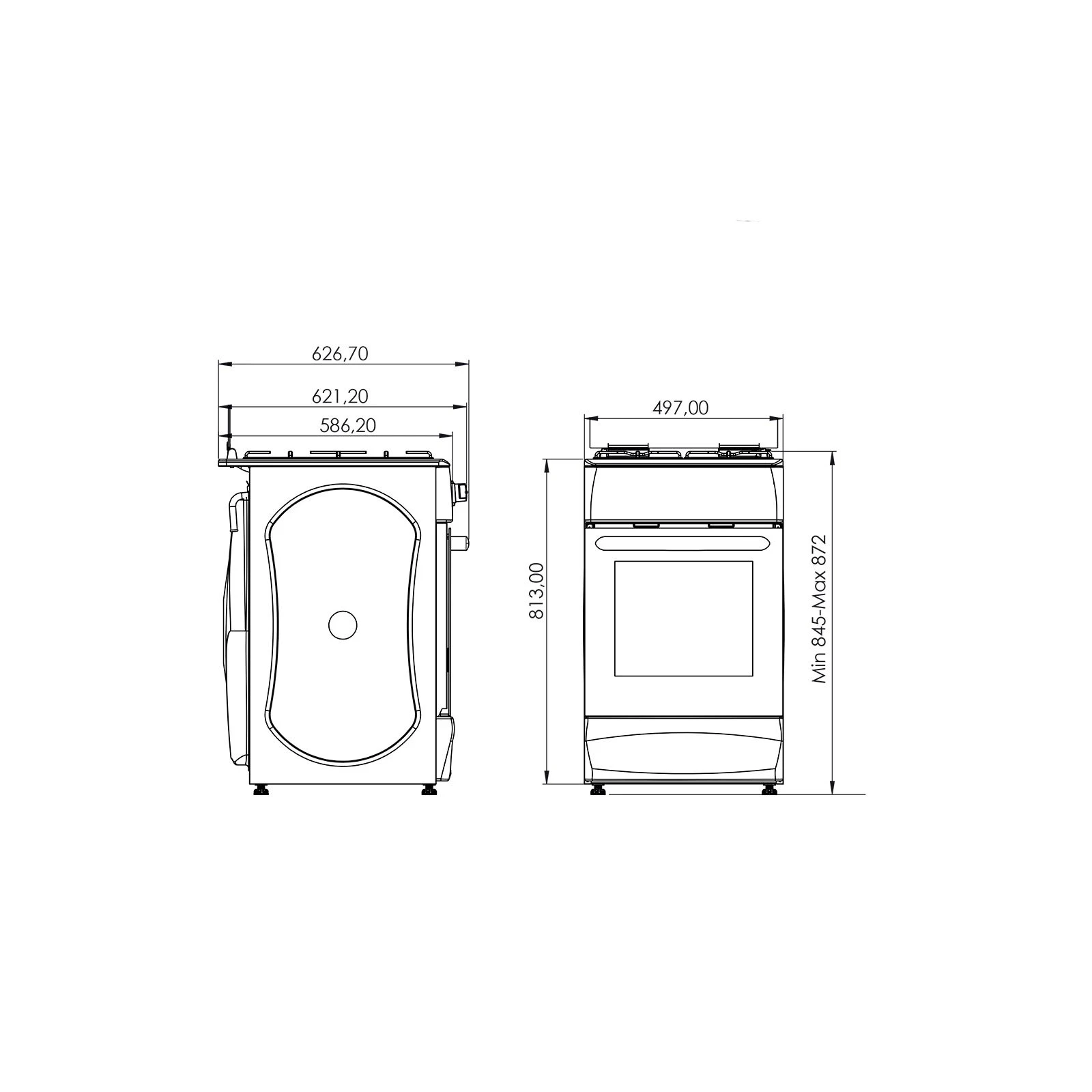 Grunhelm G4F5600W (UA) Тип: газовая; Газ-контроль: