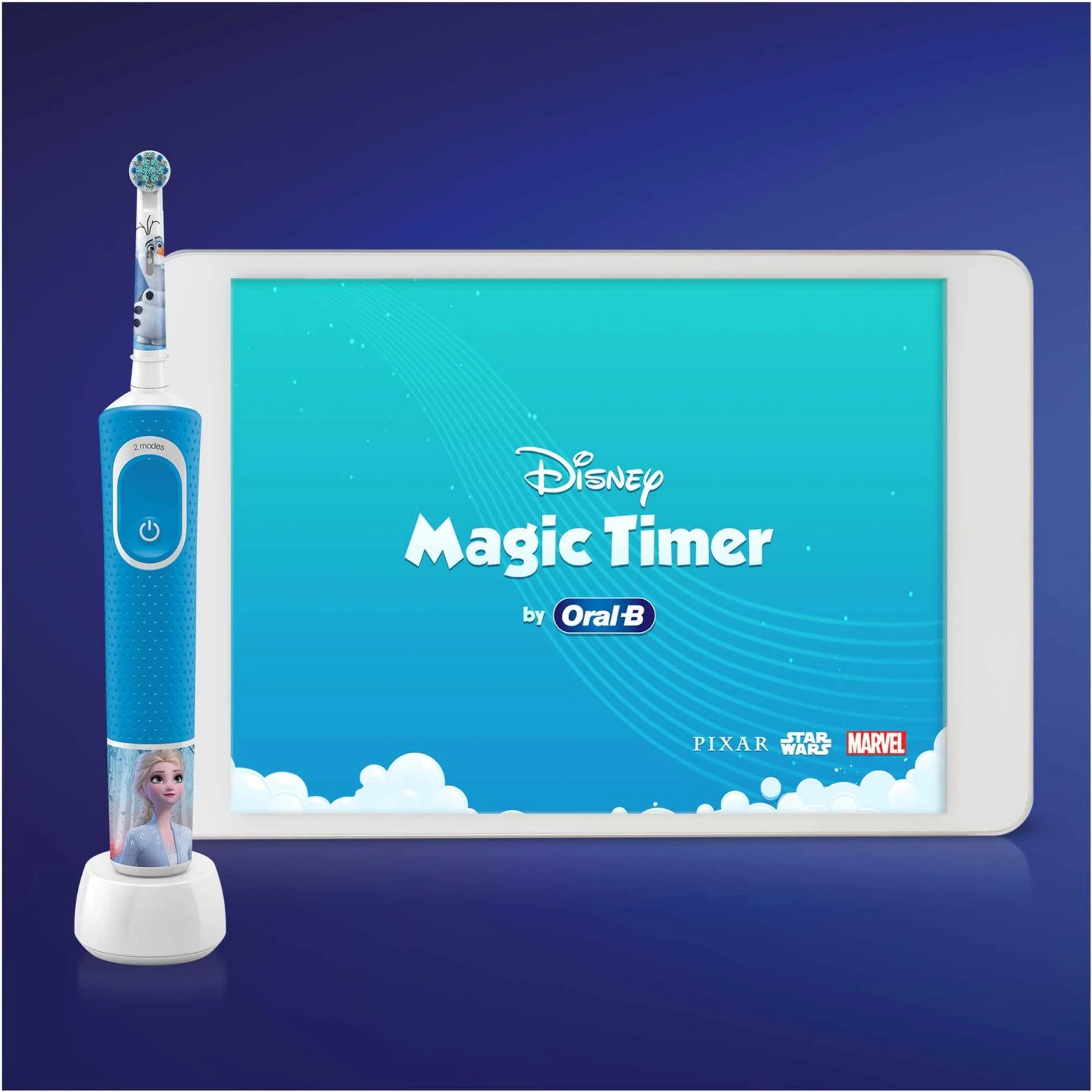 Насадка для зубной щетки Oral-B Kids Frozen II, 2 шт (4210201383994) (UA) Форма щетки чашевидная