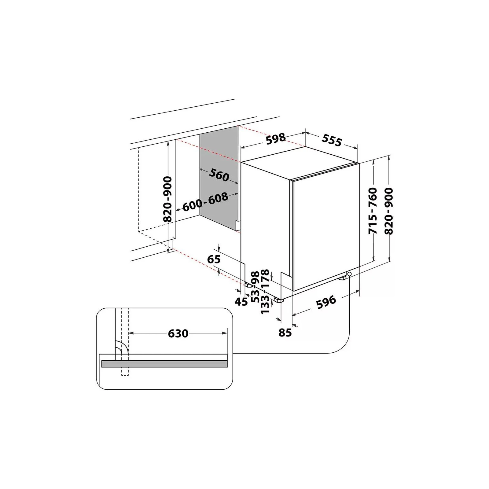 Whirlpool W8IHF58TU (UA) Тип: встраиваемая; Класс