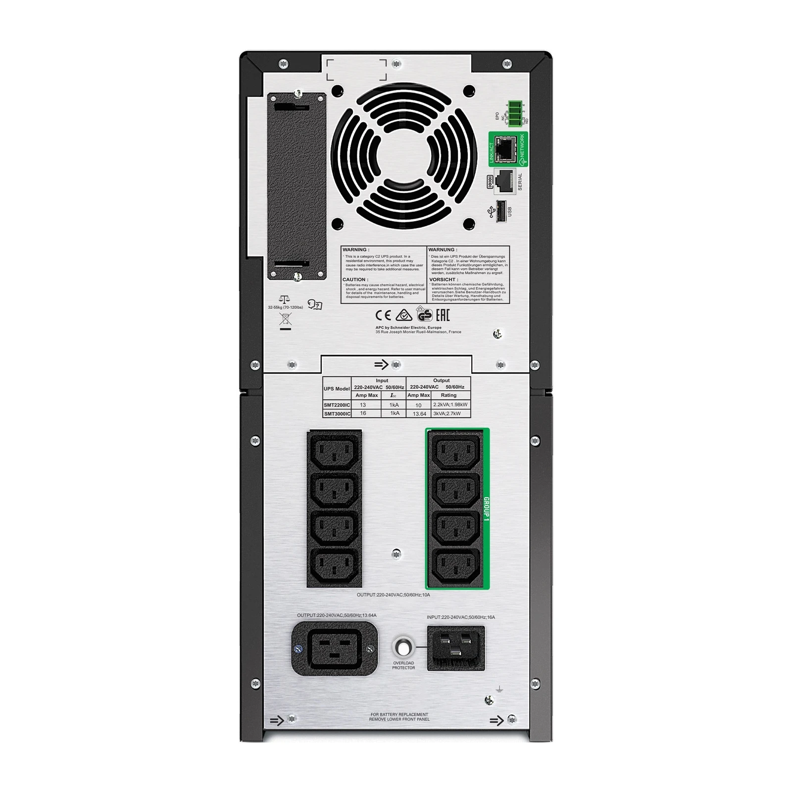 APC Smart-UPS 3000VA LCD SmartConnect (SMT3000IC) (UA) Призначення: для робочих