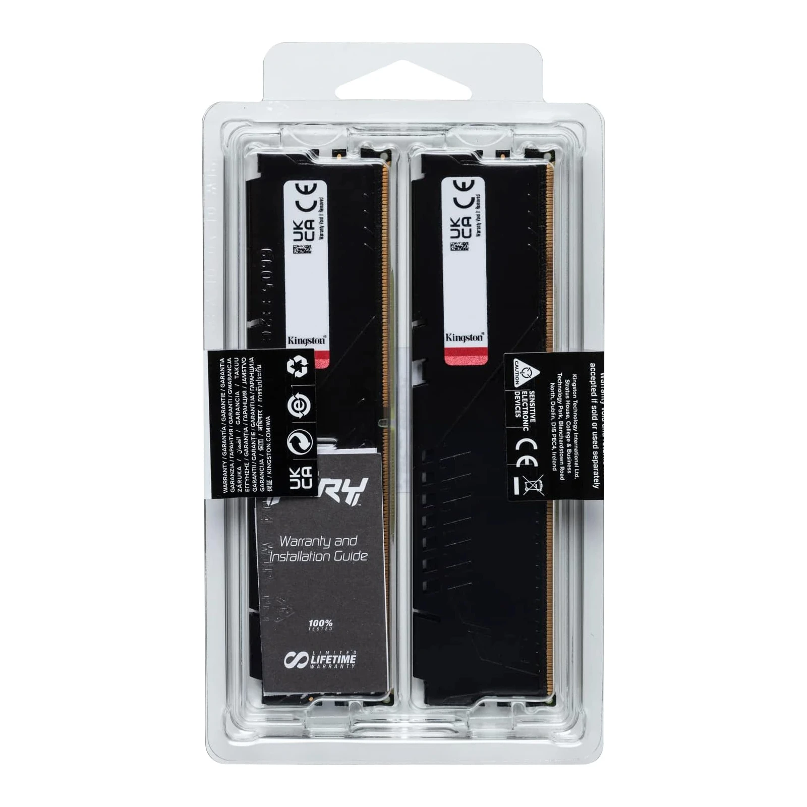 DDR5 128GB (4x32GB) 5600 MHz Beast Black XMP Kingston Fury (ex.HyperX) (KF556C40BBK4-128) (UA) Тип пам'яті: DDR5; Об'єм пам'яті: 128