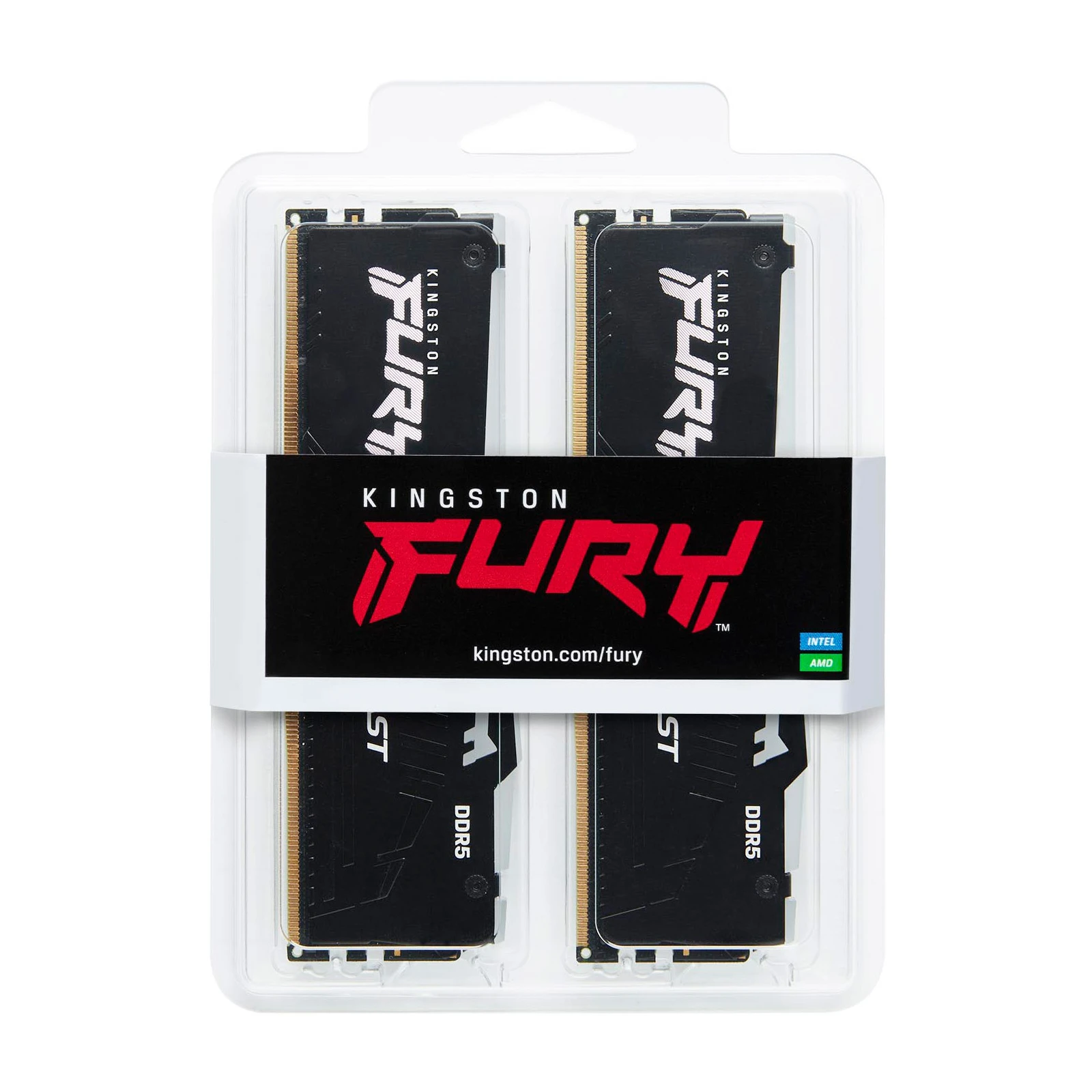DDR5 16GB (2x8GB) 6000 MHz Beast RGB XMP Kingston Fury (ex. HyperX) (KF560C30BBAK2-16) (UA) Тип пам'яті: DDR5; Об'єм пам'яті: 16