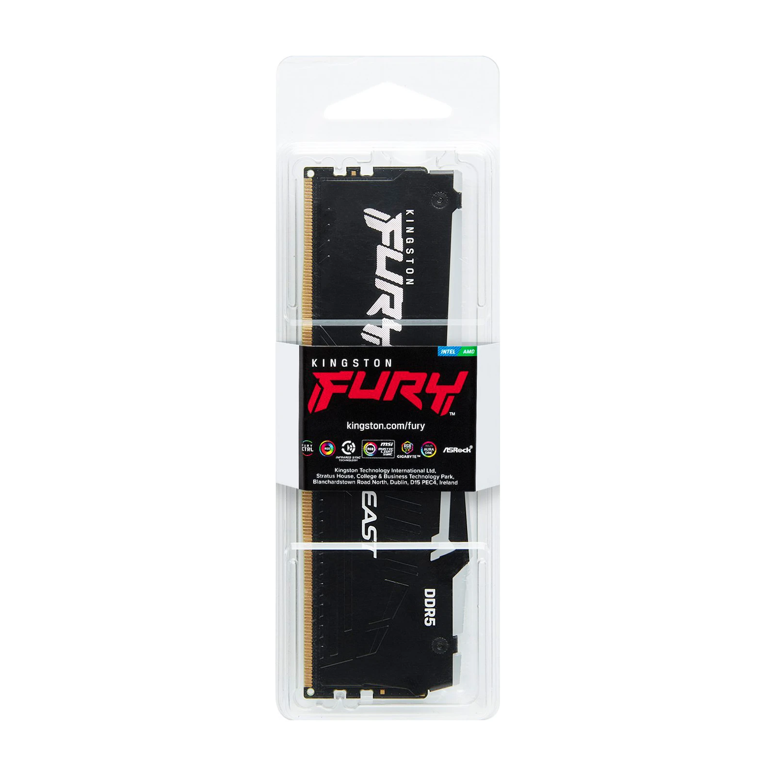DDR5 32GB 6000 MHz Beast RGB EXPO Kingston Fury (ex. HyperX) (KF560C30BBEA-32) (UA) Тип пам'яті: DDR5; Об'єм пам'яті: 32