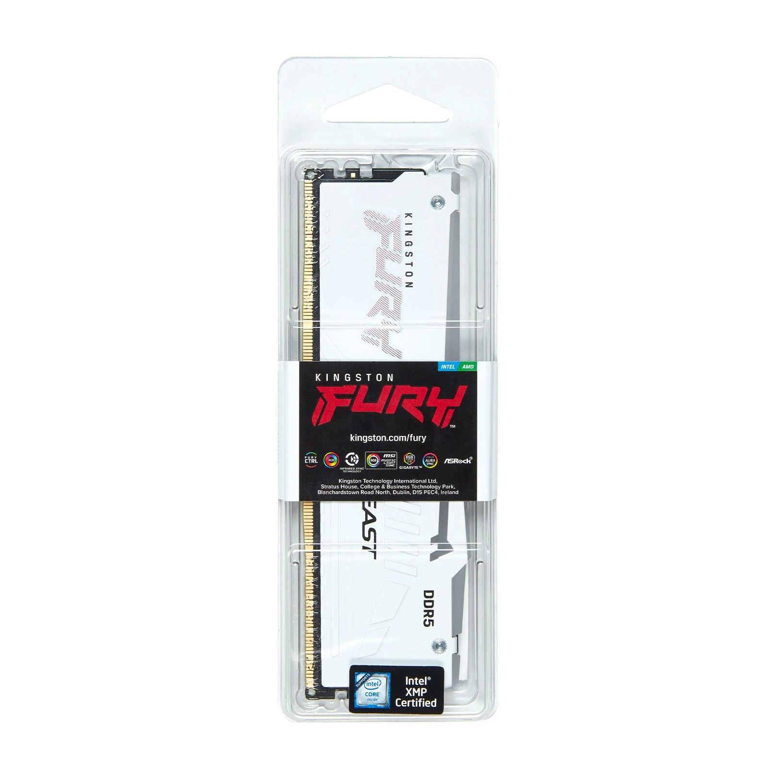 DDR5 32GB 6000 MHz Renegade White XMP Kingston Fury (ex.HyperX) (KF560C30BWA-32) (UA) Тип памяти DDR5