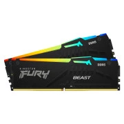 DDR5 64GB (2x32GB) 6400 MHz Beast RGB EXPO Kingston Fury (ex.HyperX) (KF564C32BBEAK2-64) (UA)