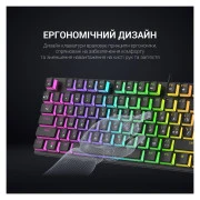 GamePro MK80R Red Switch RGB USB Black (MK80R) (UA)