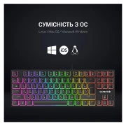 GamePro MK80R Red Switch RGB USB Black (MK80R) (UA)